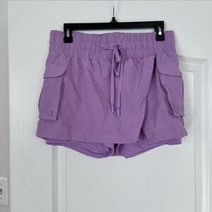 POPFLEX Violet Cargo Shorts